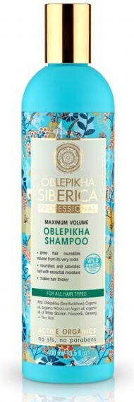 Natura Siberica Sea-Bucktorn šampón pre objem a lesk 400 ml