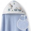 Interbaby froté ZVIERATKÁ + podbradník modrá