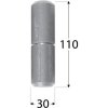 Domax ZTK 30 Záves k prizváraniu s guličkou 30x110 Domax ZTK 30 Záves k prizváraniu s guličkou 30x110
