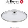 Poklice de Buyer, 3429.16, skleněná poklička, průměr 16 cm, nerez hrany Poklice de Buyer, 3429.16, skleněná poklička, průměr 16 cm, nerez hrany