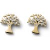 Oliver Weber Pozlátené náušnice kôstky Strom života Flourish 22913G Oliver Weber Pozlátené náušnice kôstky Strom života Flourish 22913G