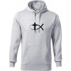 Ježíšova ryba - Mikina pánska Cape s kapucňou - 3XL ( Svetlosivý melír ) Ježíšova ryba - Mikina pánska Cape s kapucňou - 3XL ( Svetlosivý melír )