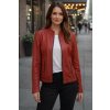 Max Original Leather Dámska kožená bunda HILDY red (M 44-46) - Red - M Max Original Leather Dámska kožená bunda HILDY red (M 44-46) - Red - M