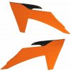 RTECH spojlery chladiča KTM, RTECH (oranžovo-čierne, pár) RTECH spojlery chladiča KTM, RTECH (oranžovo-čierne, pár)