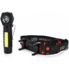 LED čelovka 2v1 s USB dobíjaním LED čelovka 2v1 s USB dobíjaním