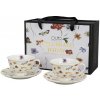Duo Duo Porcelánová šálka na nohe s podšálkou Royal Margaret sada 2 x 250 ml Duo Duo Porcelánová šálka na nohe s podšálkou Royal Margaret sada 2 x 250 ml