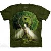Pánske batikované tričko The Mountain - Yin Yang Tree - zelené Veľkosť: XL Pánske batikované tričko The Mountain - Yin Yang Tree - zelené Veľkosť: XL