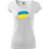 Ukrajina vlajka - Dámske tričko Pure - XS ( Biela ) Ukrajina vlajka - Dámske tričko Pure - XS ( Biela )