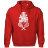 Eat sleep tennis - Oversized mikina pánska Moon - kratšia + širšia - M ( Červená ) Eat sleep tennis - Oversized mikina pánska Moon - kratšia + širšia - M ( Červená )