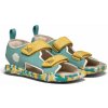 Detské barefoot sandále Affenzahn Sandal Vegan Airy Rhino 33 zelená,žltá 33 Detské barefoot sandále Affenzahn Sandal Vegan Airy Rhino 33 zelená,žltá 33