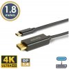 DELIGHT 20335B Kábel DisplayPort USB-C 1,8 m 4K DELIGHT 20335B Kábel DisplayPort USB-C 1,8 m 4K