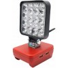 Adaptér Halogénovej Lampy MILWAUKEE M18 V18 LED BATERKA VÝKONNÝ + 2 USB Adaptér Halogénovej Lampy MILWAUKEE M18 V18 LED BATERKA VÝKONNÝ + 2 USB