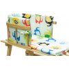Drewmax Drevené sánky 84 cm s operadlom a penovým matracom slony Drewmax Drevené sánky 84 cm s operadlom a penovým matracom slony