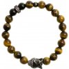 Glosery náramok Zirkónový buddha a stoper, tigrie oko a lesklý čierny achát 8mm Farba prvkov: čierna (na foto), Obvod zápästia: XS 15 cm Glosery náramok Zirkónový buddha a stoper, tigrie oko a lesklý čierny achát 8mm Farba prvkov: čierna (na foto), Obvod zápästia: XS 15 cm