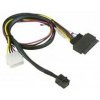 Supermicro 55cm MiniSAS HD SFF-8643 do U.2 PCIE SFF-8639 with Power Cable Supermicro 55cm MiniSAS HD SFF-8643 do U.2 PCIE SFF-8639 with Power Cable