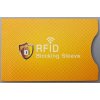 Bezpečnostný obal blokujúci RFID a NFC signál (ECO) | zlatý Bezpečnostný obal blokujúci RFID a NFC signál (ECO) | zlatý