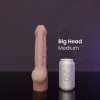 Erotixxx Toys Big Head Warm Flesh 40% M prémiové silikónové dildo s Vac-U-Lock 28 x 5,7–6,4 cm