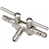 Akvarijný 3-cestný ventil - metal 4/6mm Akvarijný 3-cestný ventil - metal 4/6mm