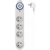 Solight prepäťová ochrana, 150J, 4 zásuvky, 1,5m, biela PO46 Solight prepäťová ochrana, 150J, 4 zásuvky, 1,5m, biela PO46