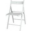 DEMA Drevená sklopná stolička Buche, biela DEMA Drevená sklopná stolička Buche, biela