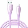 Joyroom S-A59 nabíjací a dátový USB-A na USB-C 1,2m fialový