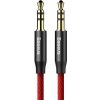 Audio Kábel Aux Baseus M30 3.5mm/3.5mm jack, 1.5 m, opletený, červeno-čierny