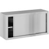 Závesná nerezová skriňa s posuvnými dverami, 1200 x 400 x 600 mm Závesná nerezová skriňa s posuvnými dverami, 1200 x 400 x 600 mm