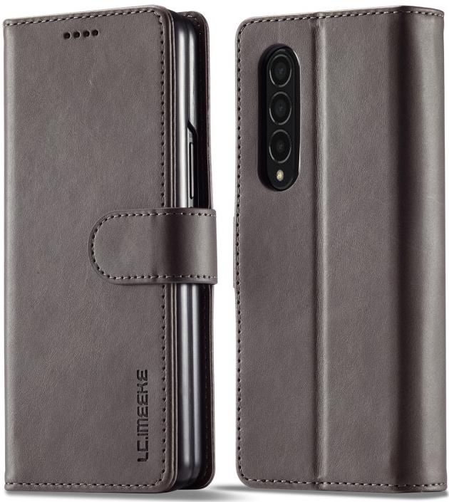 Púzdro IMEEKE Peňaženkové Samsung Galaxy Z Fold4 5G šedé