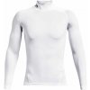 Under Armour Kompresné tričko HG Armour Comp Mock LS white