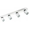 AZZARDO AZ0665 DECOline TOMI 4 PR WHITE stropné/nástenné svietidlo 4xGU10 50W IP20 biela/šedá AZZARDO AZ0665 DECOline TOMI 4 PR WHITE stropné/nástenné svietidlo 4xGU10 50W IP20 biela/šedá