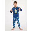 Chlapčenské pyžamo z bavlny Cornette Kids 593/177 Capybara modrá 98-104 Chlapčenské pyžamo z bavlny Cornette Kids 593/177 Capybara modrá 98-104