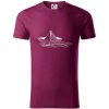 Letná romantika - papierová loďka - Tričko z organickej bavlny - 3XL ( Fuchsiová ) Letná romantika - papierová loďka - Tričko z organickej bavlny - 3XL ( Fuchsiová )