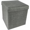 HomeLife Skladacia taburetka s úložným priestorom 37 x 37 cm HomeLife Skladacia taburetka s úložným priestorom 37 x 37 cm
