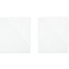 Livarno home Napínacia plachta biela 2 ks 90-100x200