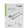 Belkin Lightning to USB-A Cable 2m, braided, mfi cert, white Belkin Lightning to USB-A Cable 2m, braided, mfi cert, white