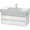 DURAVIT Ketho závesná skrinka pod umývadlo, 2 zásuvky, 1000 x 455 x 480 mm, biela vysoký lesk, KT664102222 DURAVIT Ketho závesná skrinka pod umývadlo, 2 zásuvky, 1000 x 455 x 480 mm, biela vysoký lesk, KT664102222