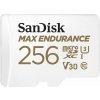 SanDisk MAX ENDURANCE microSDXC 256GB / C10, U3, V30 / 120 000 hodín / + SD adaptér SanDisk MAX ENDURANCE microSDXC 256GB / C10, U3, V30 / 120 000 hodín / + SD adaptér