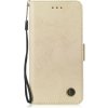 Peňaženkové kožené puzdro RETRO na Sony Xperia 1 - Zlatá Peňaženkové kožené puzdro RETRO na Sony Xperia 1 - Zlatá