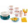 Jedálenská súprava Picnic Serware Vert Azur Écoiffier 32 dielov doplnkov od 18 mes Jedálenská súprava Picnic Serware Vert Azur Écoiffier 32 dielov doplnkov od 18 mes
