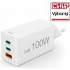 Sieťová Nabíjačka Hama Mini 100W PD/QC 2x USB-C 1x USB-A Biela Sieťová Nabíjačka Hama Mini 100W PD/QC 2x USB-C 1x USB-A Biela