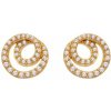 Hot Diamonds Špirálovité pozlátené náušnice Shimmer DE856 Hot Diamonds Špirálovité pozlátené náušnice Shimmer DE856