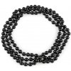 Perlový náhrdelník dlhý, retro čierna 1ks Perlový náhrdelník dlhý, retro čierna 1ks