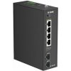 D-Link DIS 100G-06P - Prepínac - prumyslový - nerízený - 4 x 10/100/1000 (PoE) + 2 x gigabitu SFP - lze montovat na konzolu DIN D-Link DIS 100G-06P - Prepínac - prumyslový - nerízený - 4 x 10/100/1000 (PoE) + 2 x gigabitu SFP - lze montovat na konzolu DIN