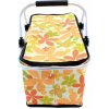 14195 DR Termo skladací piknikový košík kvietkovaný Oranžová 14195 DR Termo skladací piknikový košík kvietkovaný Oranžová