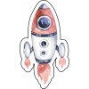 Pískacia koženková nášivka RAKETA Velkost: PÍSKLE! malé Pískacia koženková nášivka RAKETA Velkost: PÍSKLE! malé