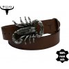 Pánsky kožený opasok Buffalo Wild Scorpion 115cm hnedý Pánsky kožený opasok Buffalo Wild Scorpion 115cm hnedý