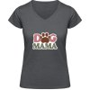Soft-Style V Tričko Gildan - Nápis Dog Mama - Dark Heather Grey - S - Dámske Soft-Style V Tričko Gildan - Nápis Dog Mama - Dark Heather Grey - S - Dámske