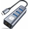 Techly Adaptér USB-C 3.1 na RJ45 gigabitová síťová karta s 3x USB 3.0 Hub Techly Adaptér USB-C 3.1 na RJ45 gigabitová síťová karta s 3x USB 3.0 Hub