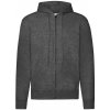Classic Hooded sweat jacket white dark heather grey