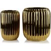 Mondex Sada 2 ks keramických květináčů NEVA GOLD XV zlatá Mondex Sada 2 ks keramických květináčů NEVA GOLD XV zlatá